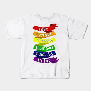 Rainbow meanings Kids T-Shirt